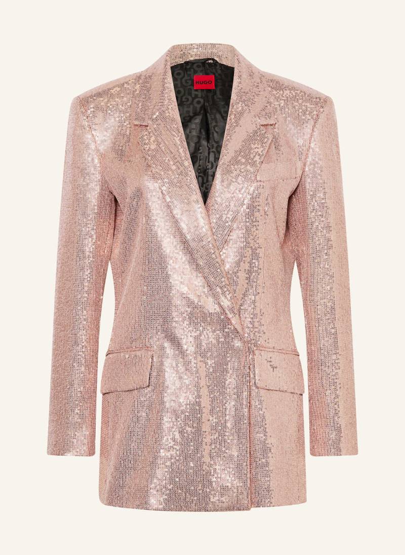 Hugo Blazer Akesi Mit Pailletten rosa von HUGO