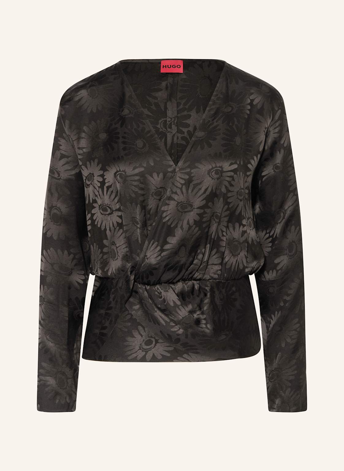 Hugo Blusenshirt Ciliph Aus Satin schwarz Hugo Blusenshirt Ciliph Aus Satin schwarz von HUGO