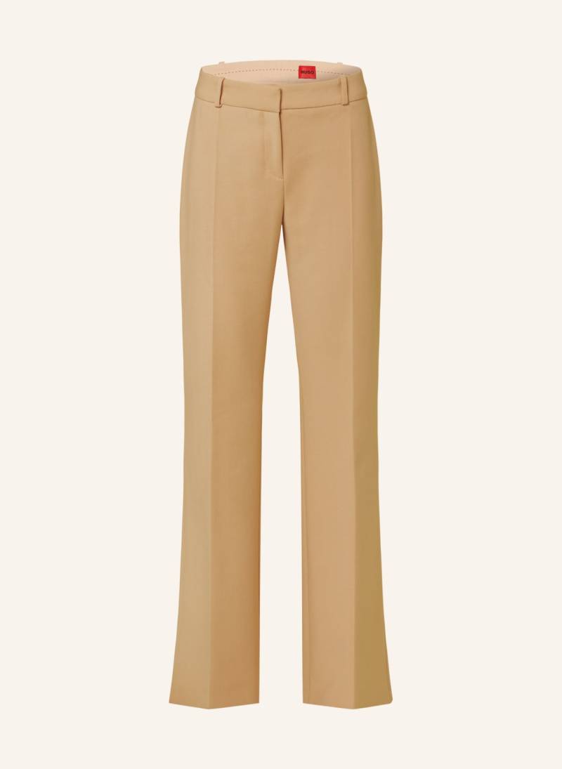 Hugo Bootcut-Hose Hilotinna beige von HUGO