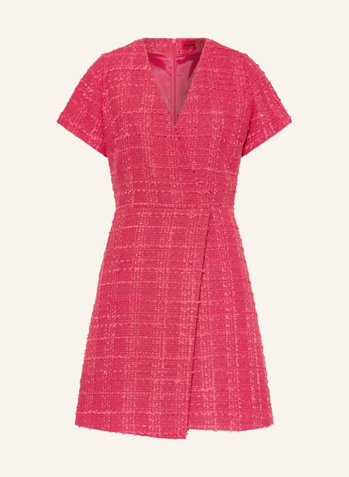 Hugo Bouclé-Kleid Keranda In Wickeloptik pink Hugo Bouclé-Kleid Keranda In Wickeloptik pink von HUGO