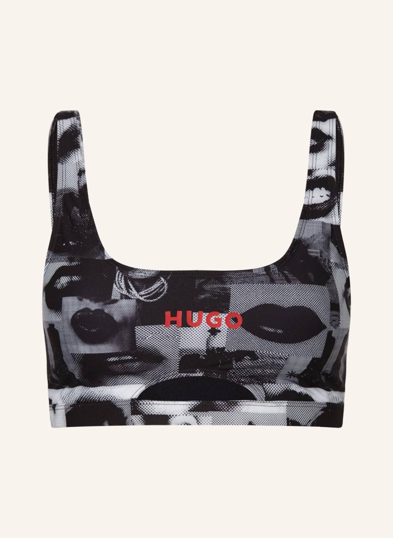 Hugo Bustier-Bikini-Top Western Lips blau von HUGO