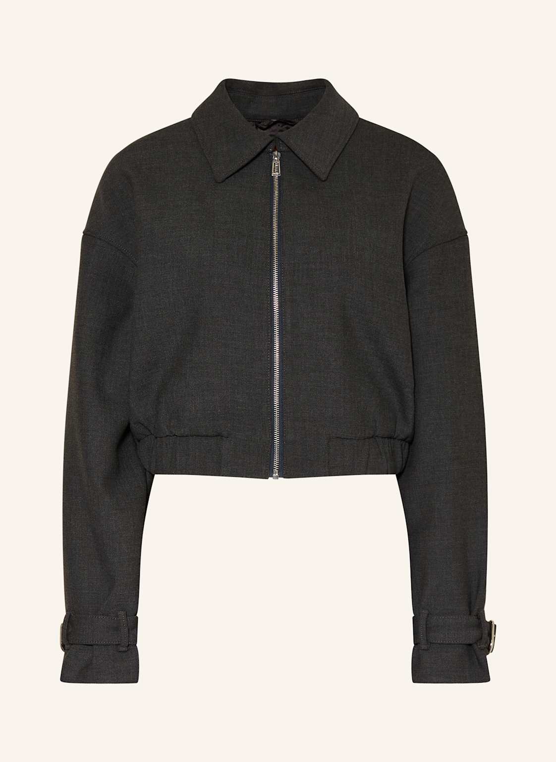 Hugo Cropped-Jacke Amisuri grau von HUGO