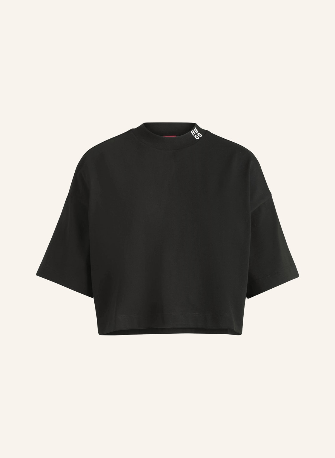 Hugo Cropped-Shirt Damelody schwarz Hugo Cropped-Shirt Damelody schwarz von HUGO