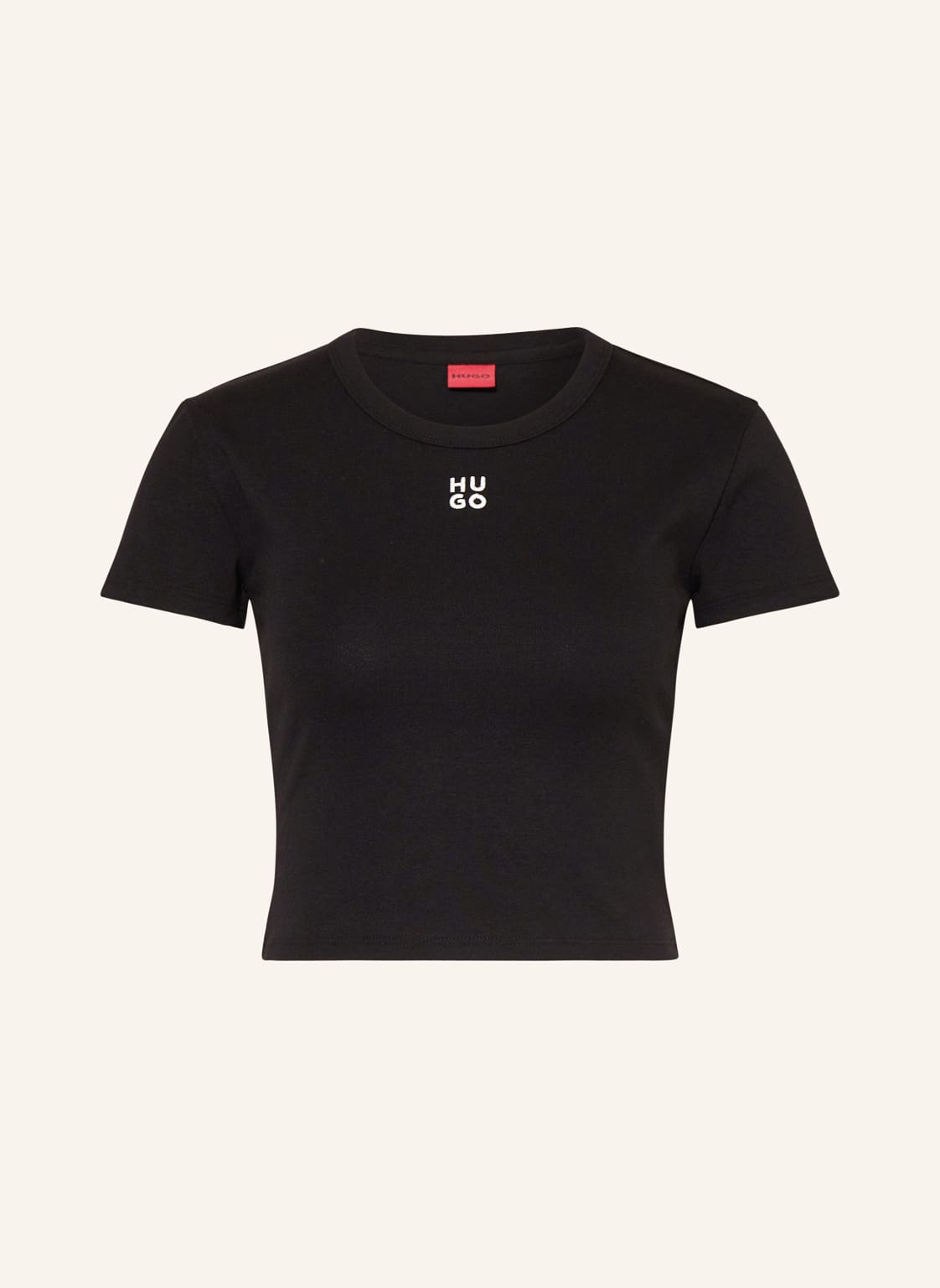 Hugo Cropped-Shirt Delanor schwarz Hugo Cropped-Shirt Delanor schwarz von HUGO