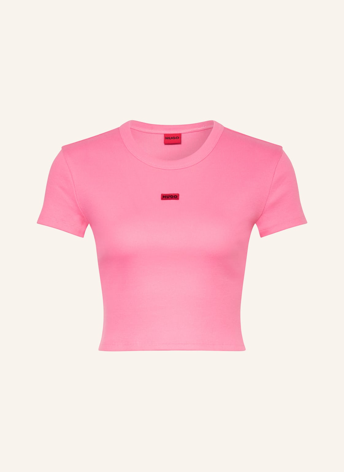 Hugo Cropped-Shirt Deluisa pink von HUGO