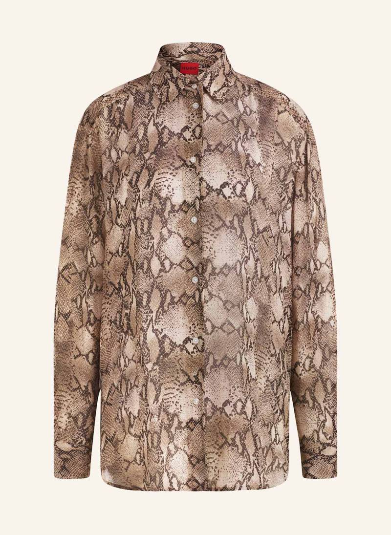 Hugo Hemdbluse The Boyfriend Shirt beige von HUGO