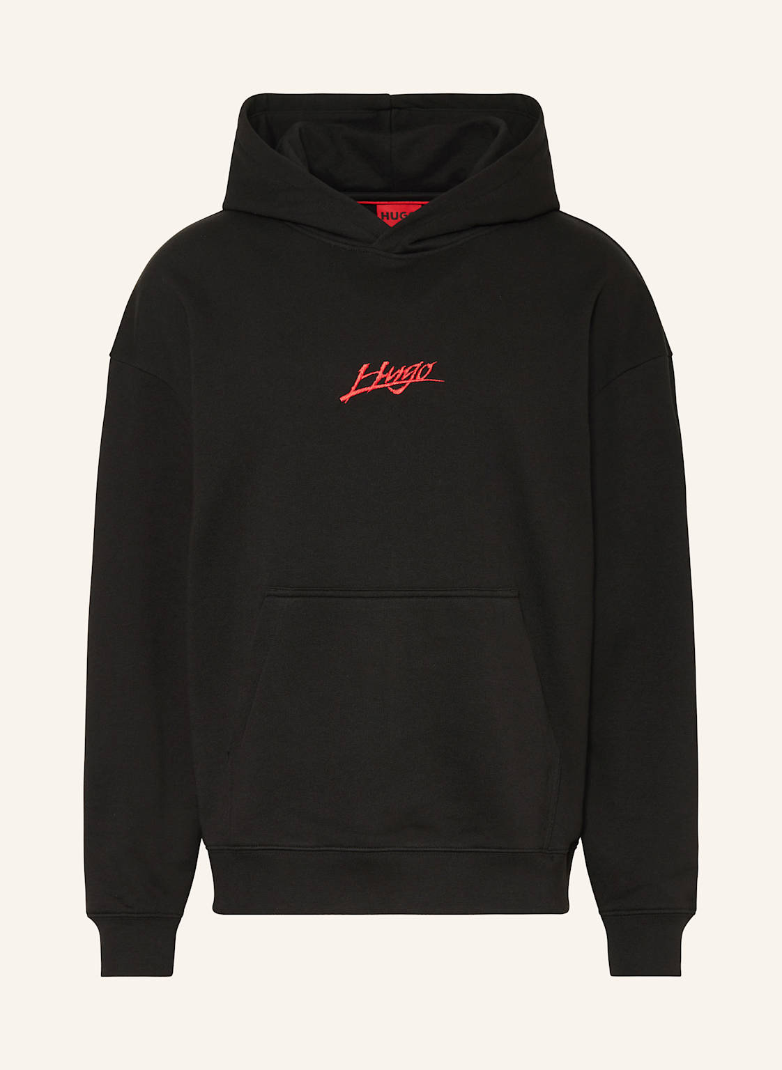 Hugo Hoodie Dlogolong schwarz von HUGO