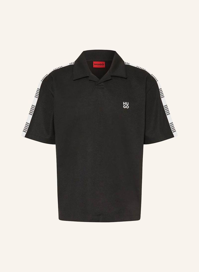 Hugo Jersey-Poloshirt Dalpars schwarz von HUGO