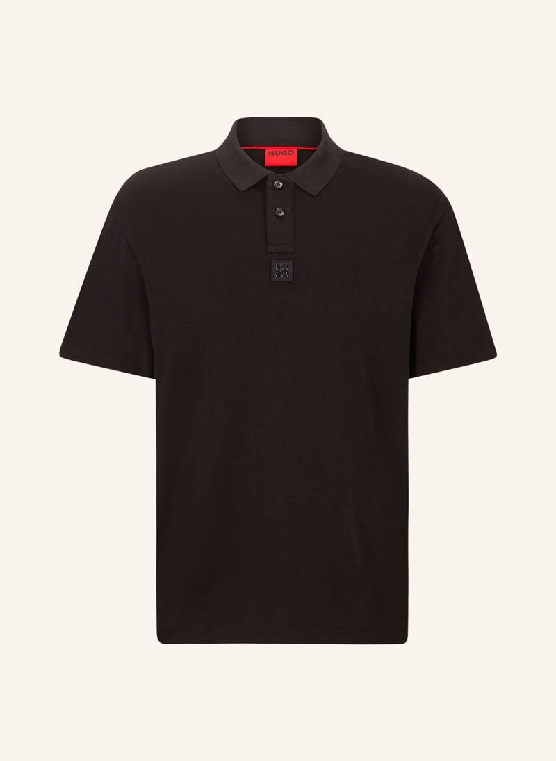 Hugo Jersey-Poloshirt Deabono Regular Fit schwarz von HUGO