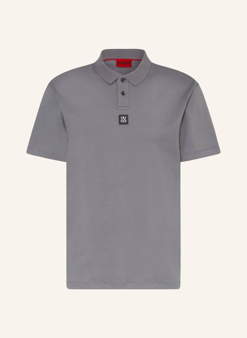 Hugo Jersey-Poloshirt Deabono grau von HUGO