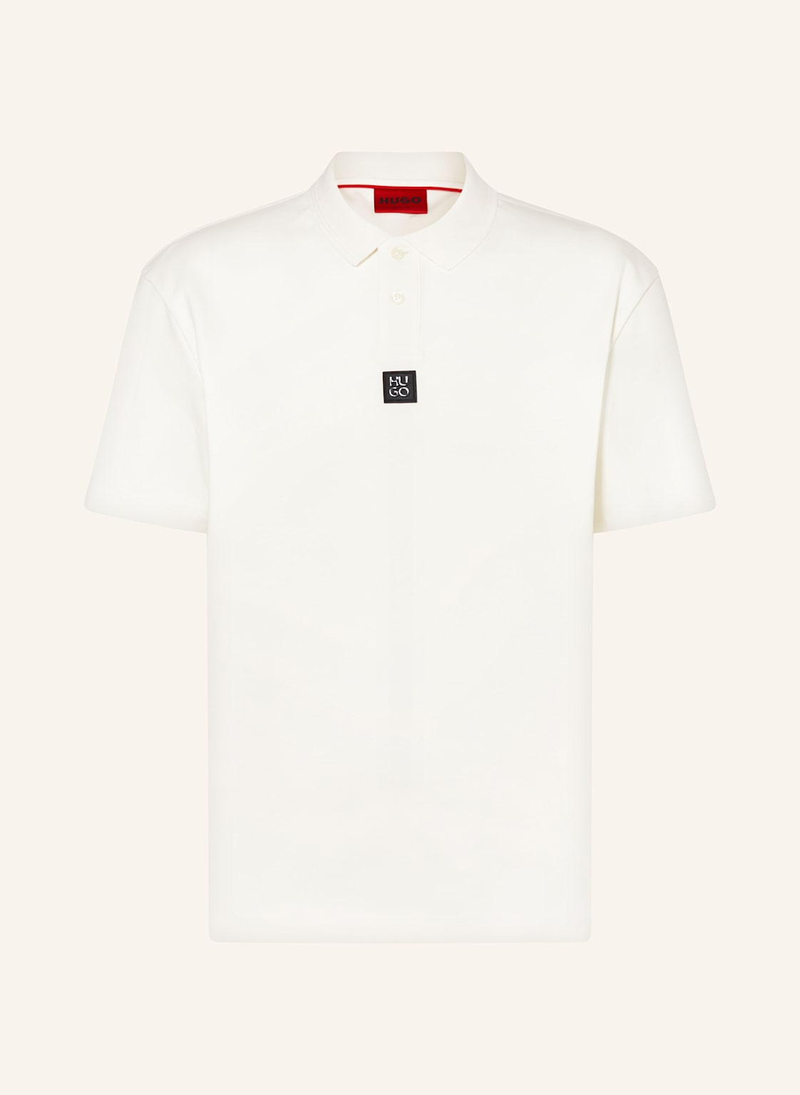 Hugo Jersey-Poloshirt Deabono weiss von HUGO