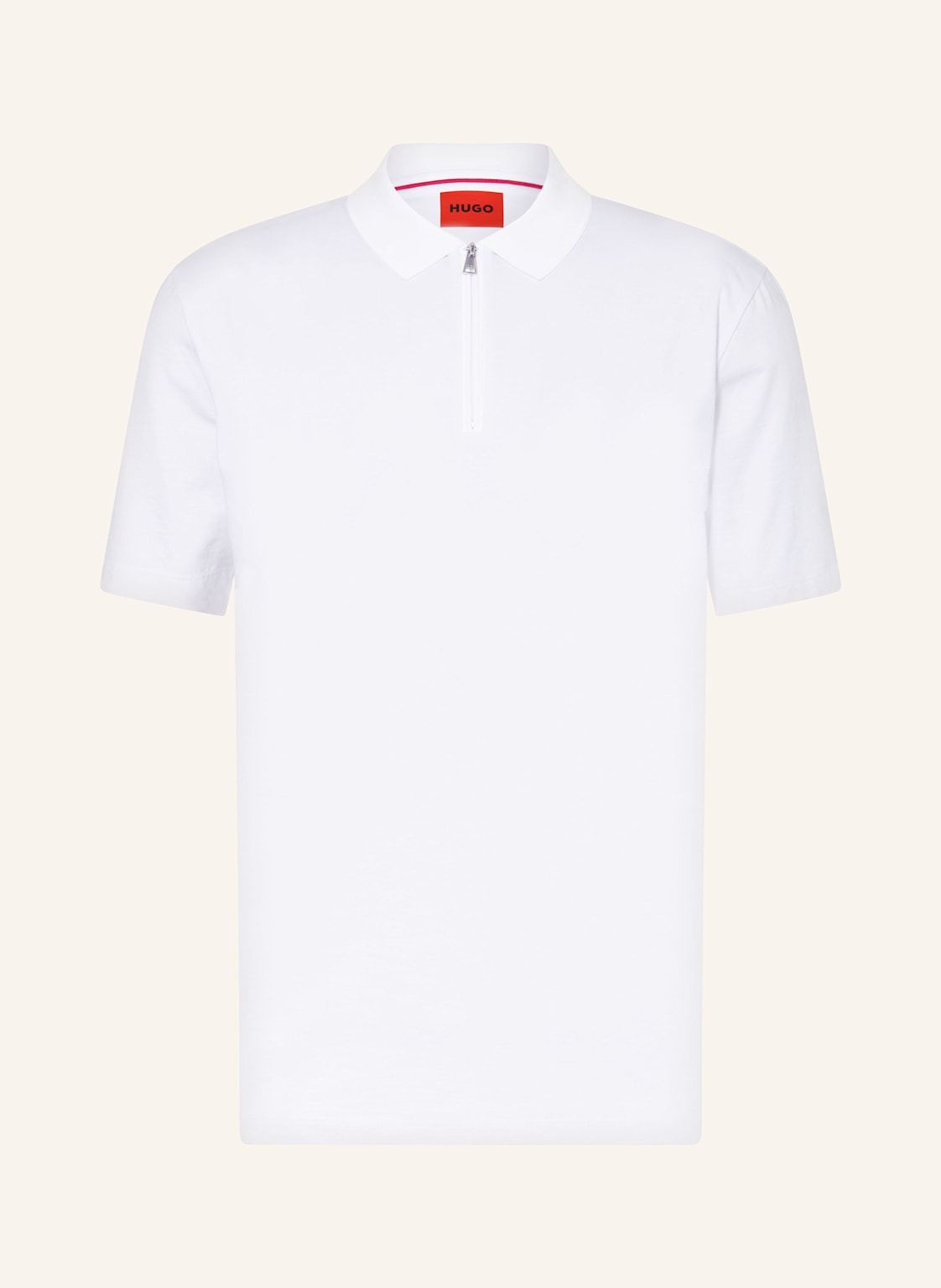 Hugo Jersey-Poloshirt Dekok Regular Fit weiss von HUGO