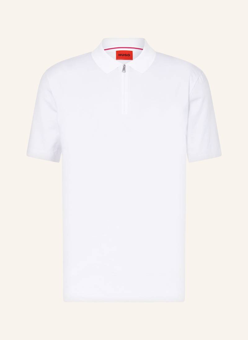 Hugo Jersey-Poloshirt Dekok Regular Fit weiss von HUGO