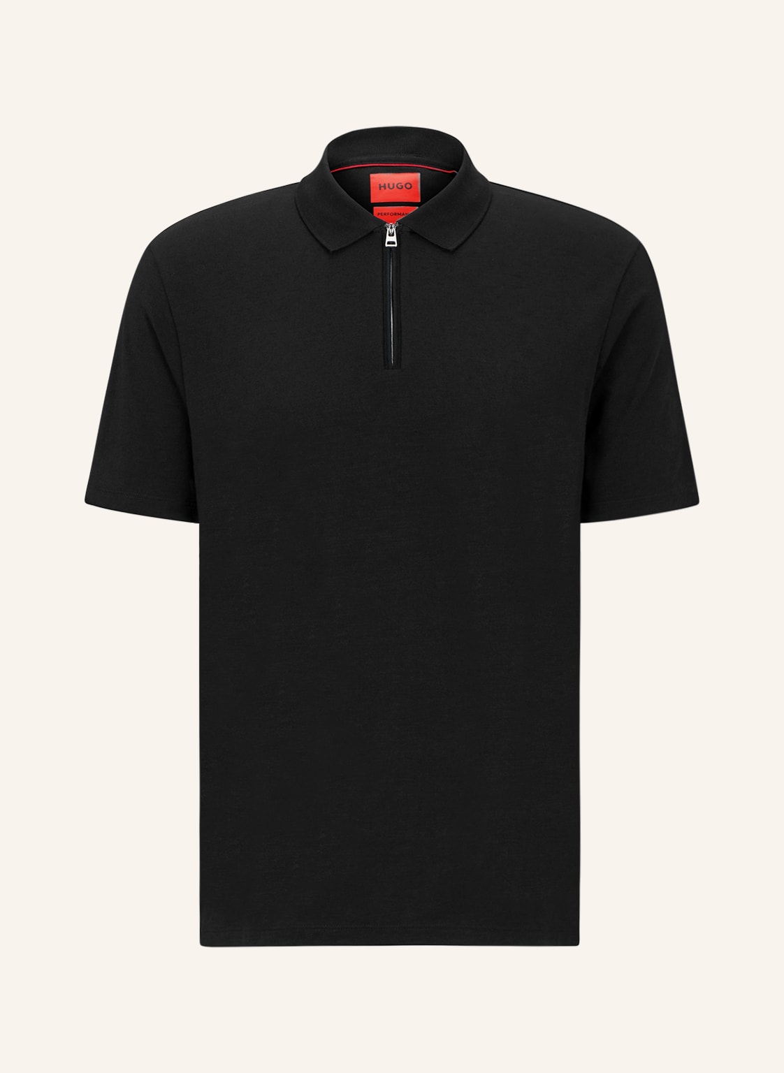 Hugo Jersey-Poloshirt Dekok schwarz von HUGO