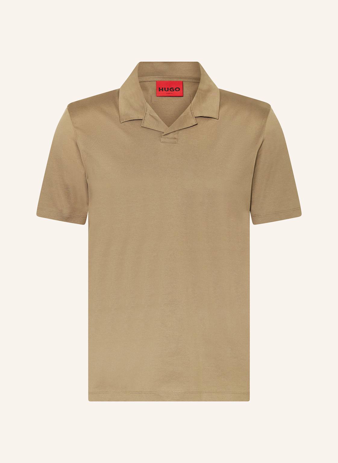 Hugo Jersey-Poloshirt Dimerspolo braun von HUGO