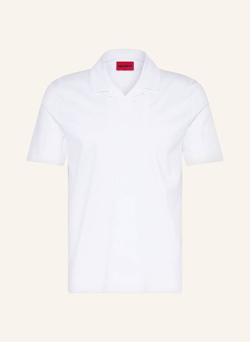 Hugo Jersey-Poloshirt Dimerspolo weiss von HUGO