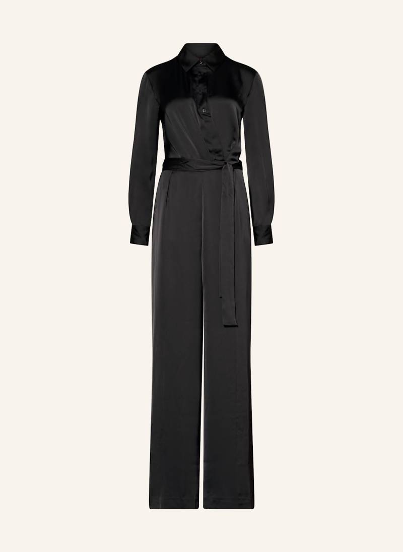 Hugo Jumpsuit Klessia Aus Satin schwarz von HUGO