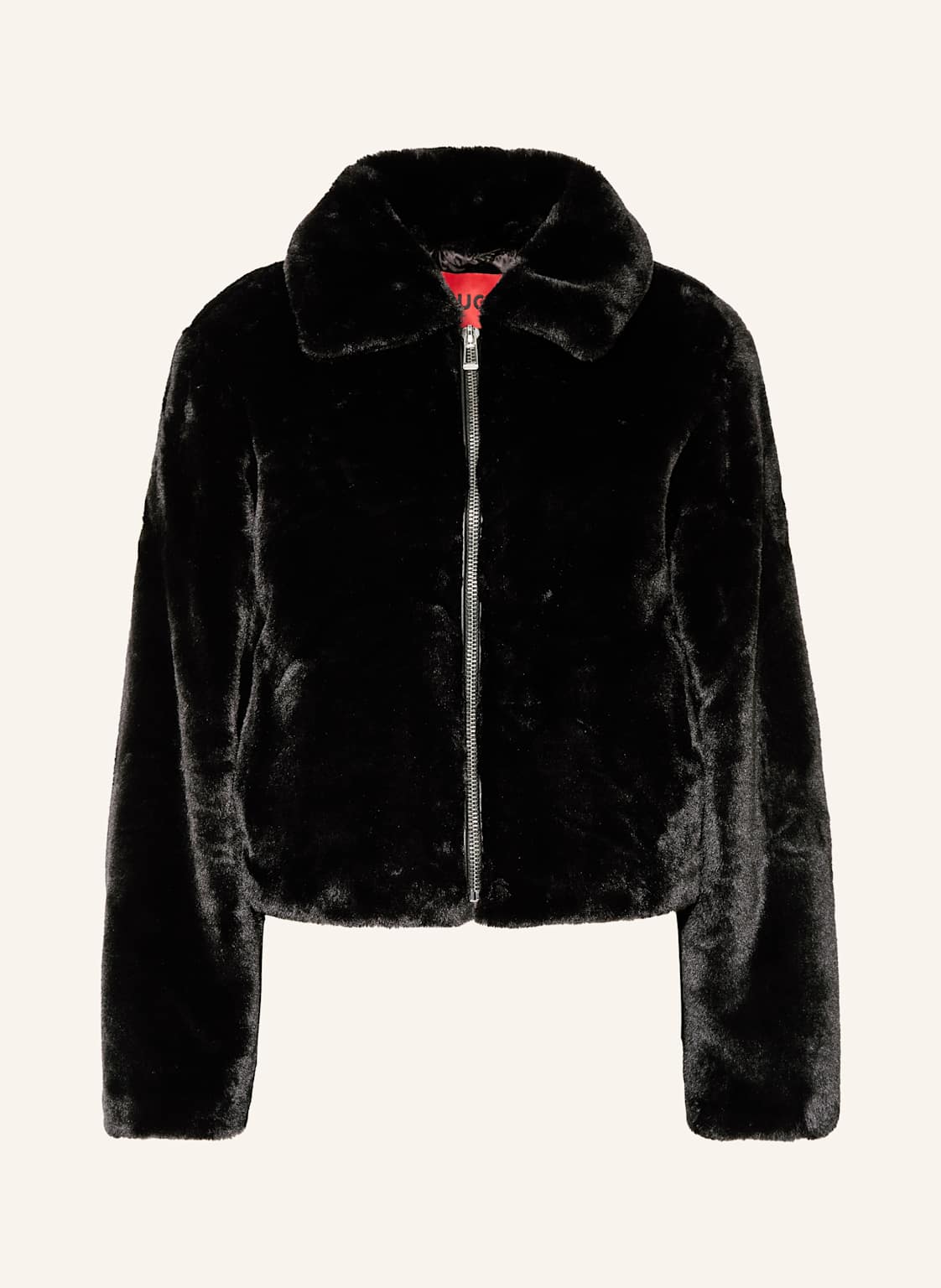 Hugo Kunstfell-Jacke Floriane schwarz Hugo Kunstfell-Jacke Floriane schwarz von HUGO