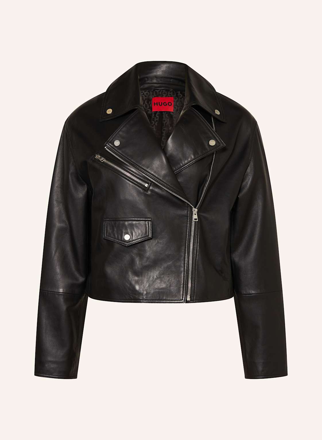 Hugo Lederjacke Laridas schwarz Hugo Lederjacke Laridas schwarz von HUGO
