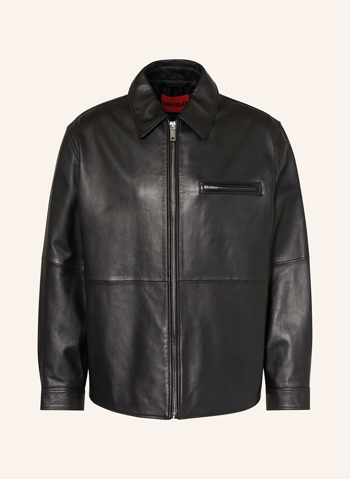 Hugo Lederjacke Larkot schwarz Hugo Lederjacke Larkot schwarz von HUGO