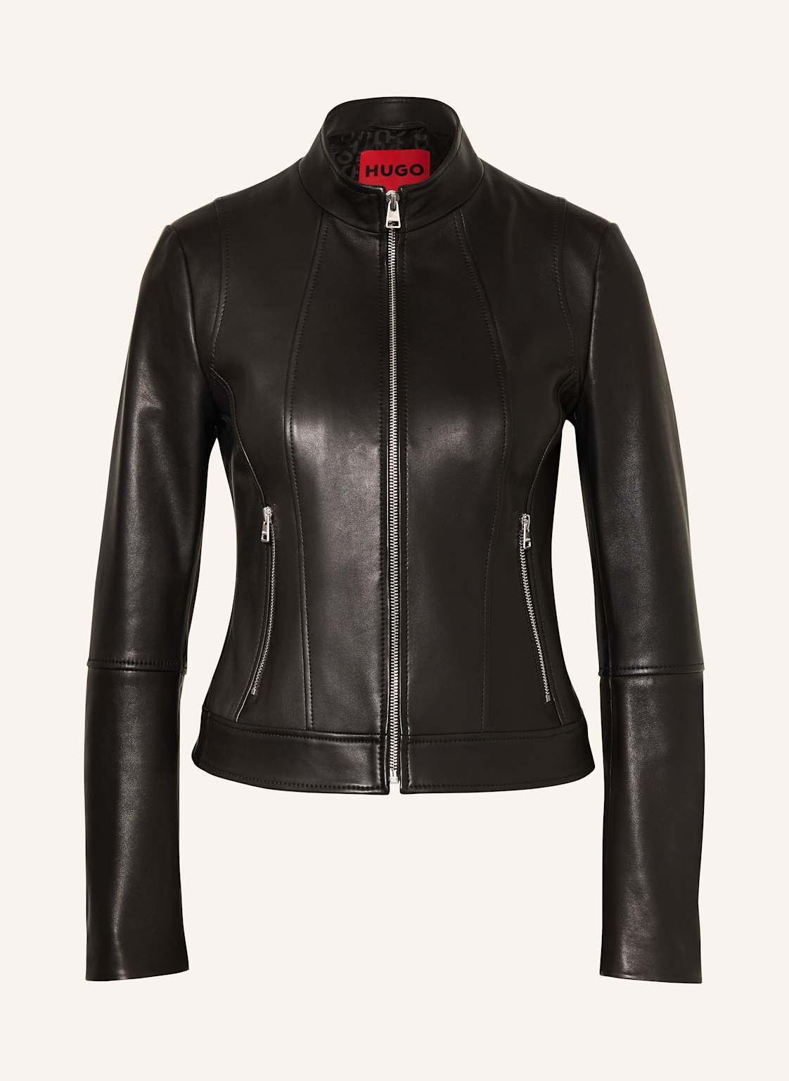 Hugo Lederjacke Lasatta schwarz Hugo Lederjacke Lasatta schwarz von HUGO