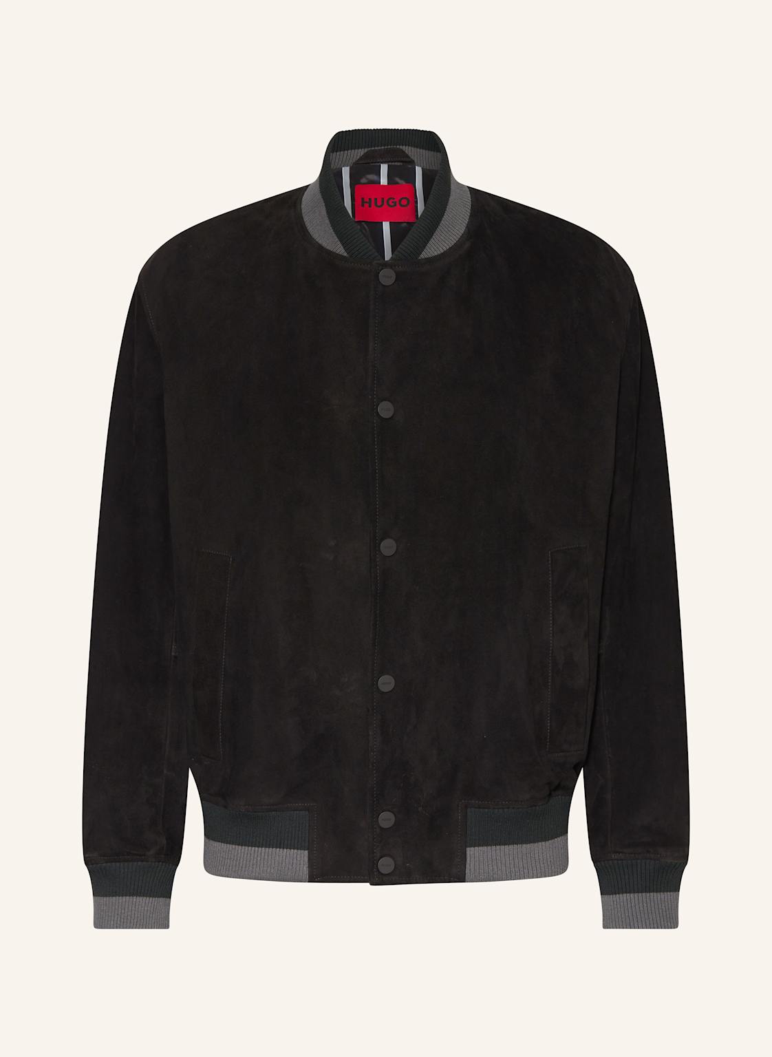 Hugo Lederjacke Ledam schwarz Hugo Lederjacke Ledam schwarz von HUGO