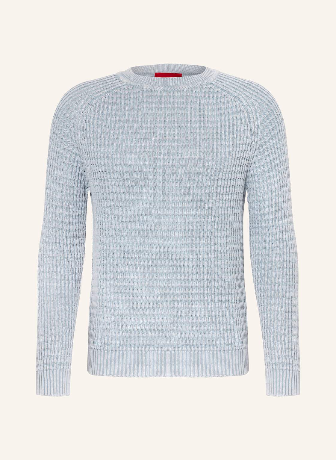 Hugo Leinenpullover Sardello blau von HUGO