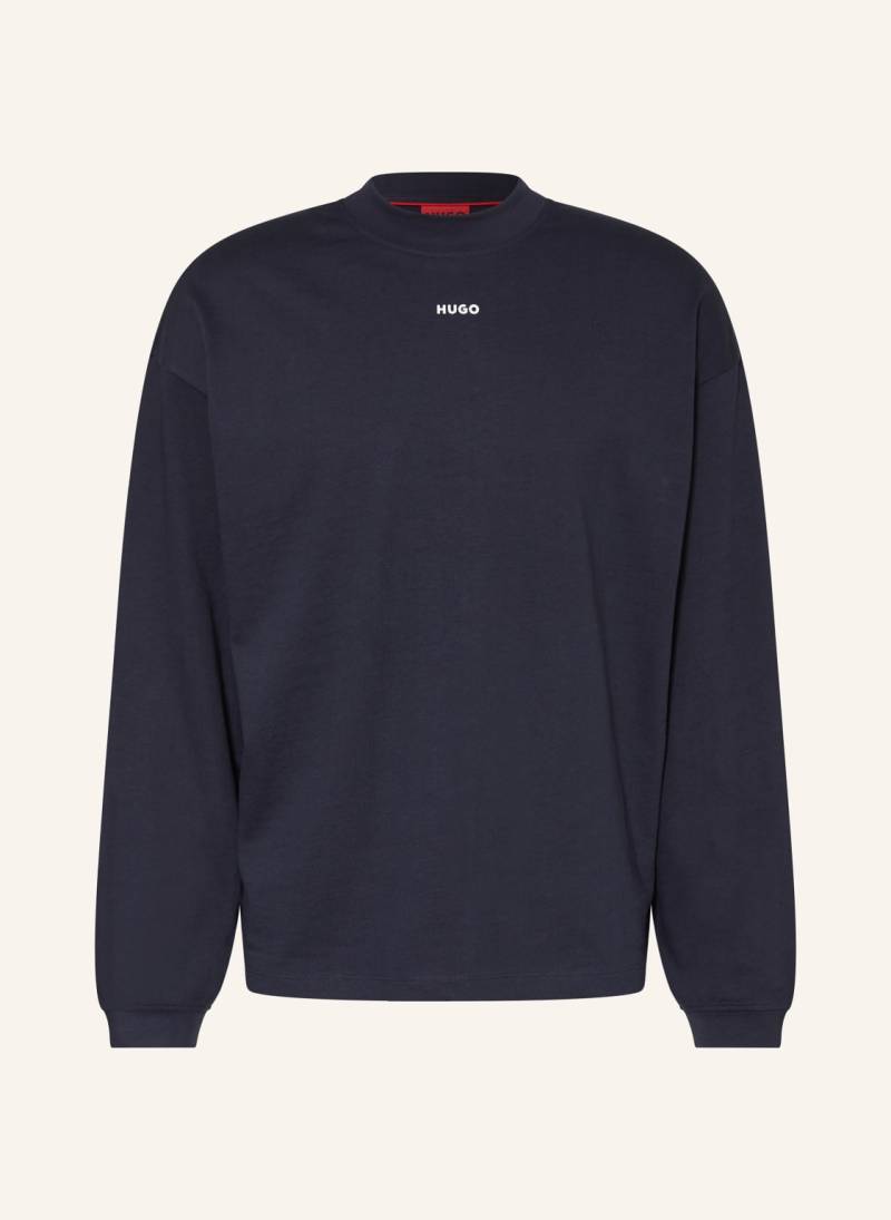 Hugo Longsleeve Daposo blau von HUGO