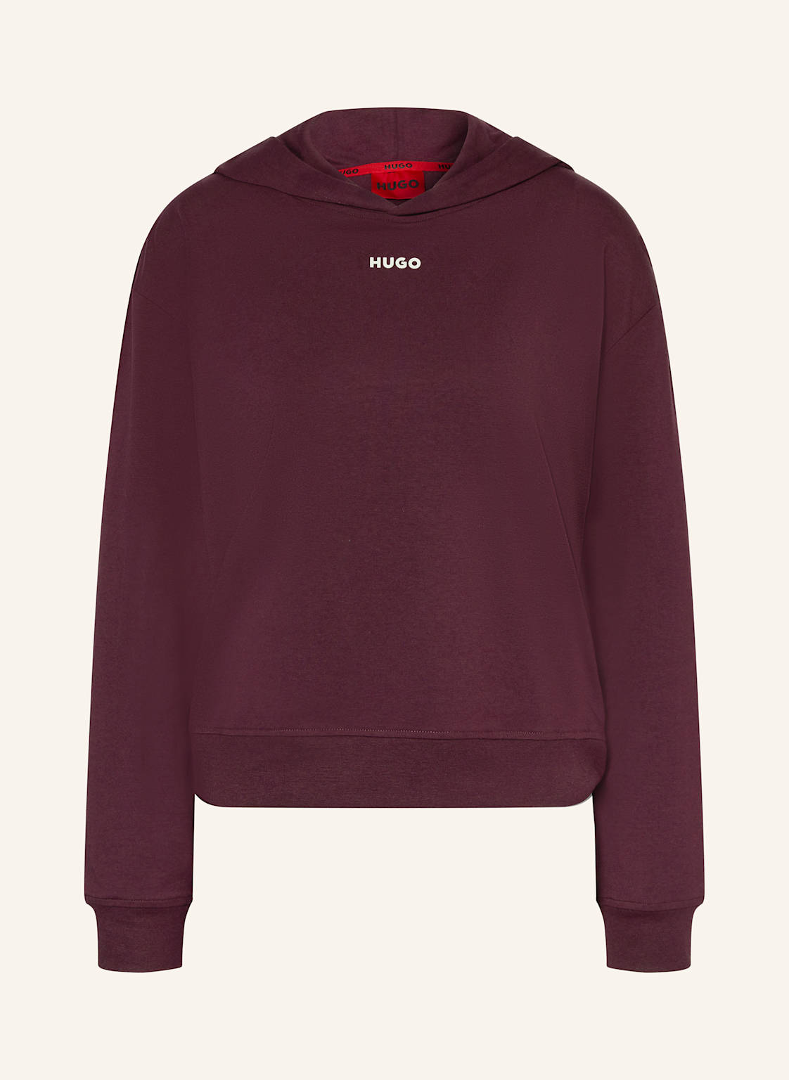 Hugo Lounge-Hoodie Huffle lila von HUGO