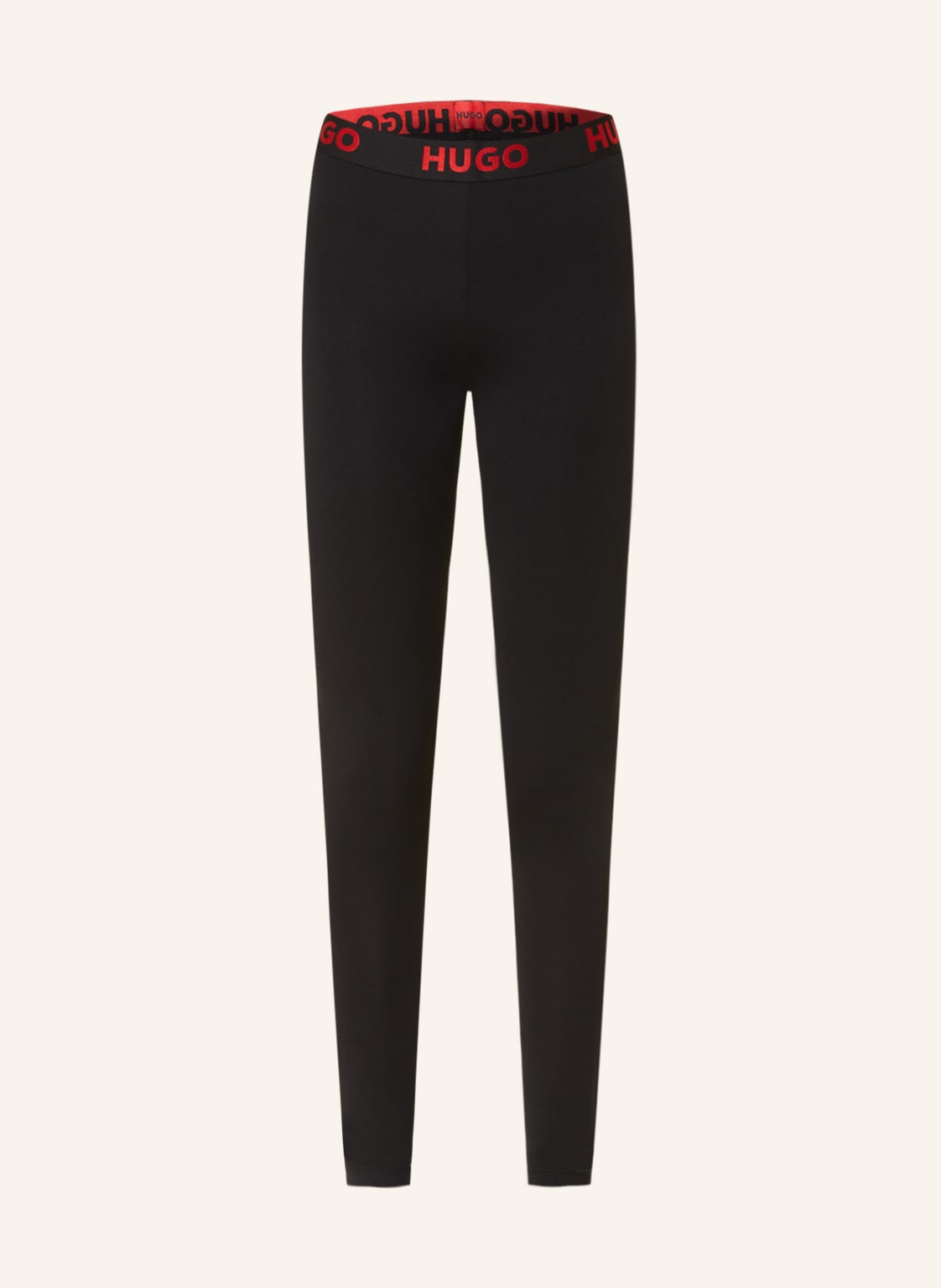 Hugo Lounge-Hose Sporty Logo schwarz von HUGO