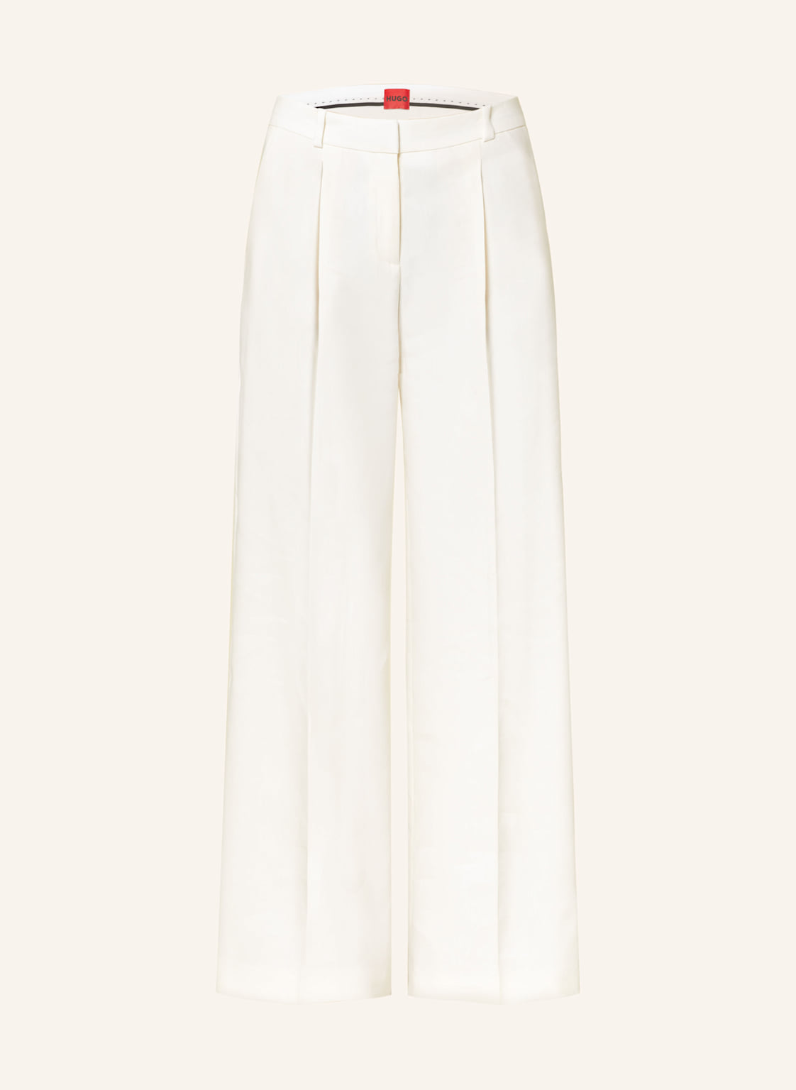 Hugo Marlenehose Halati Mit Leinen weiss Hugo Marlenehose Halati Mit Leinen weiss von HUGO