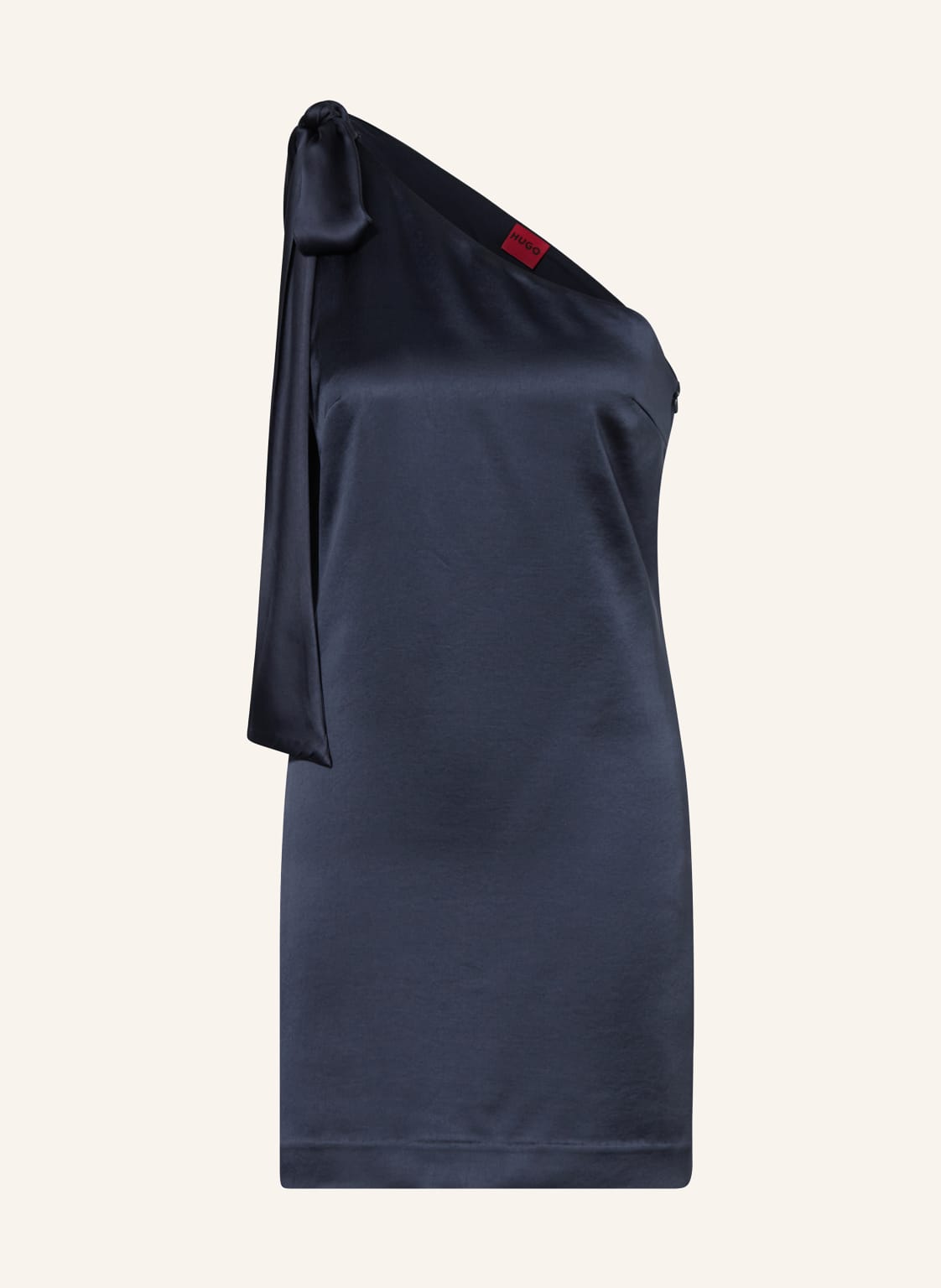 Hugo One-Shoulder-Kleid Kaliya Aus Satin blau von HUGO