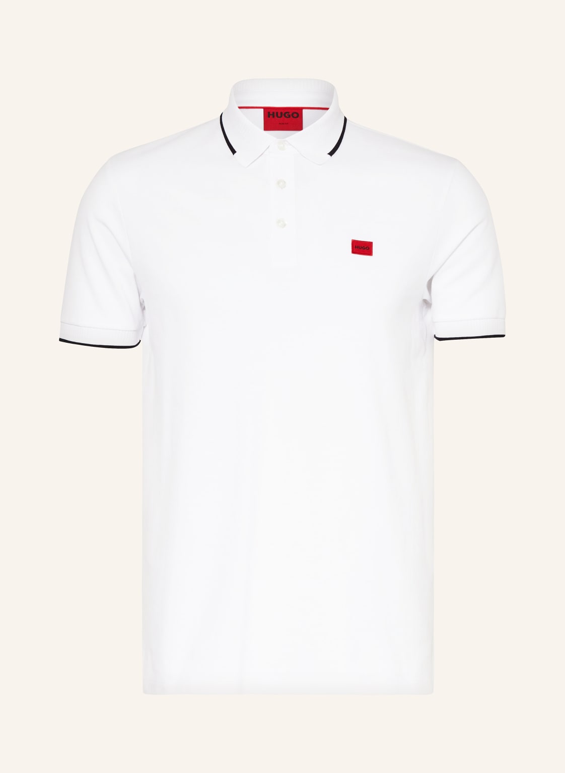 Hugo Piqué-Poloshirt Deresino Slim Fit weiss Hugo Piqué-Poloshirt Deresino Slim Fit weiss von HUGO
