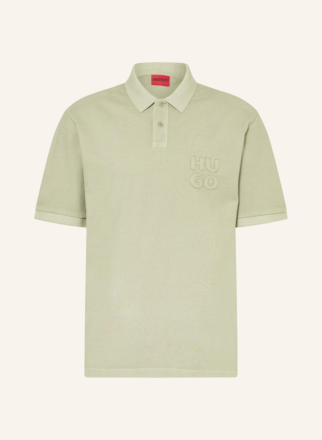 Hugo Piqué-Poloshirt Dustreck gruen von HUGO