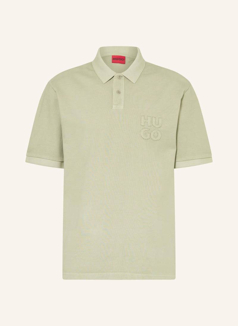 Hugo Piqué-Poloshirt Dustreck gruen von HUGO