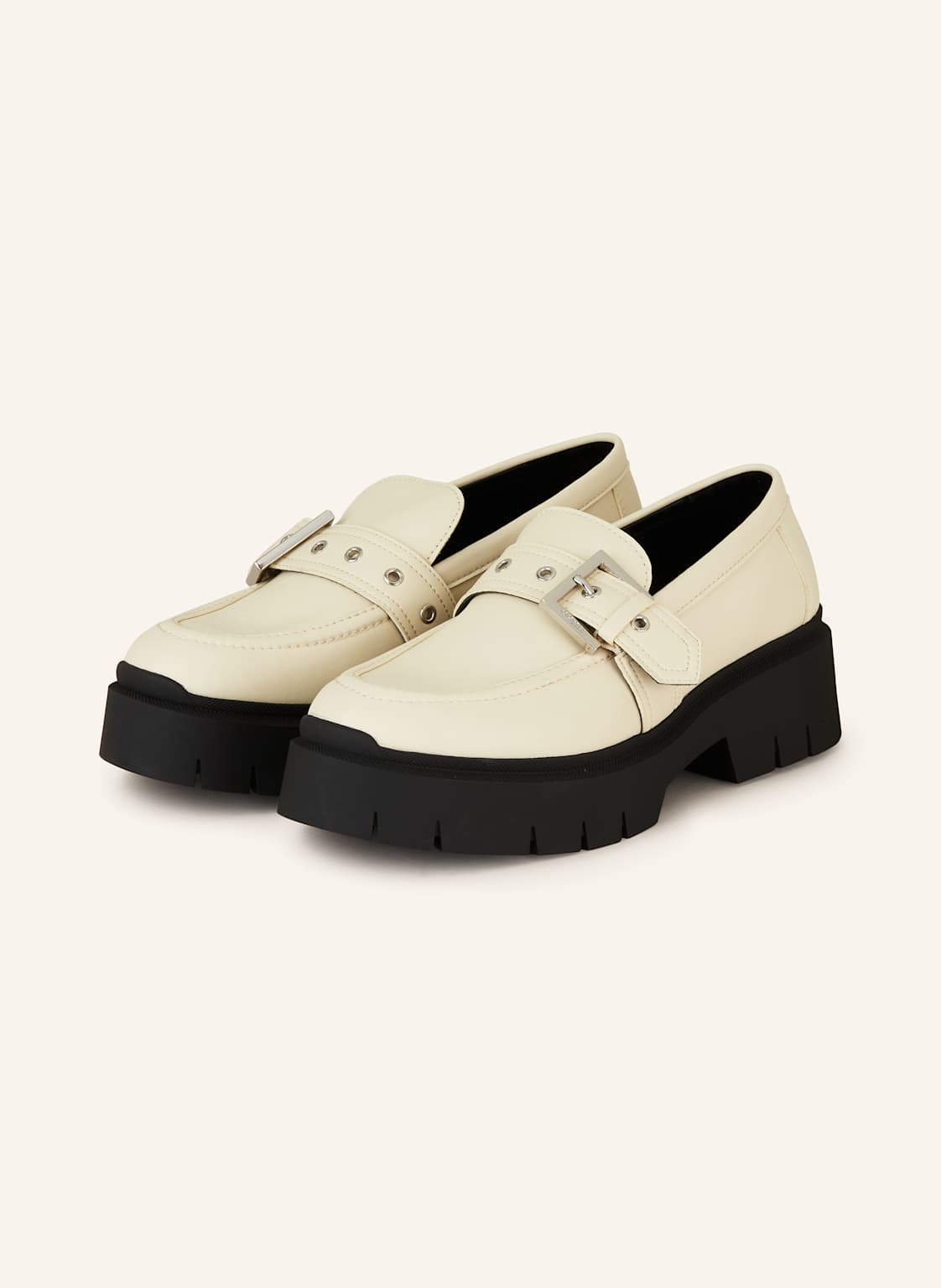 Hugo Plateau-Loafer Kris beige von HUGO