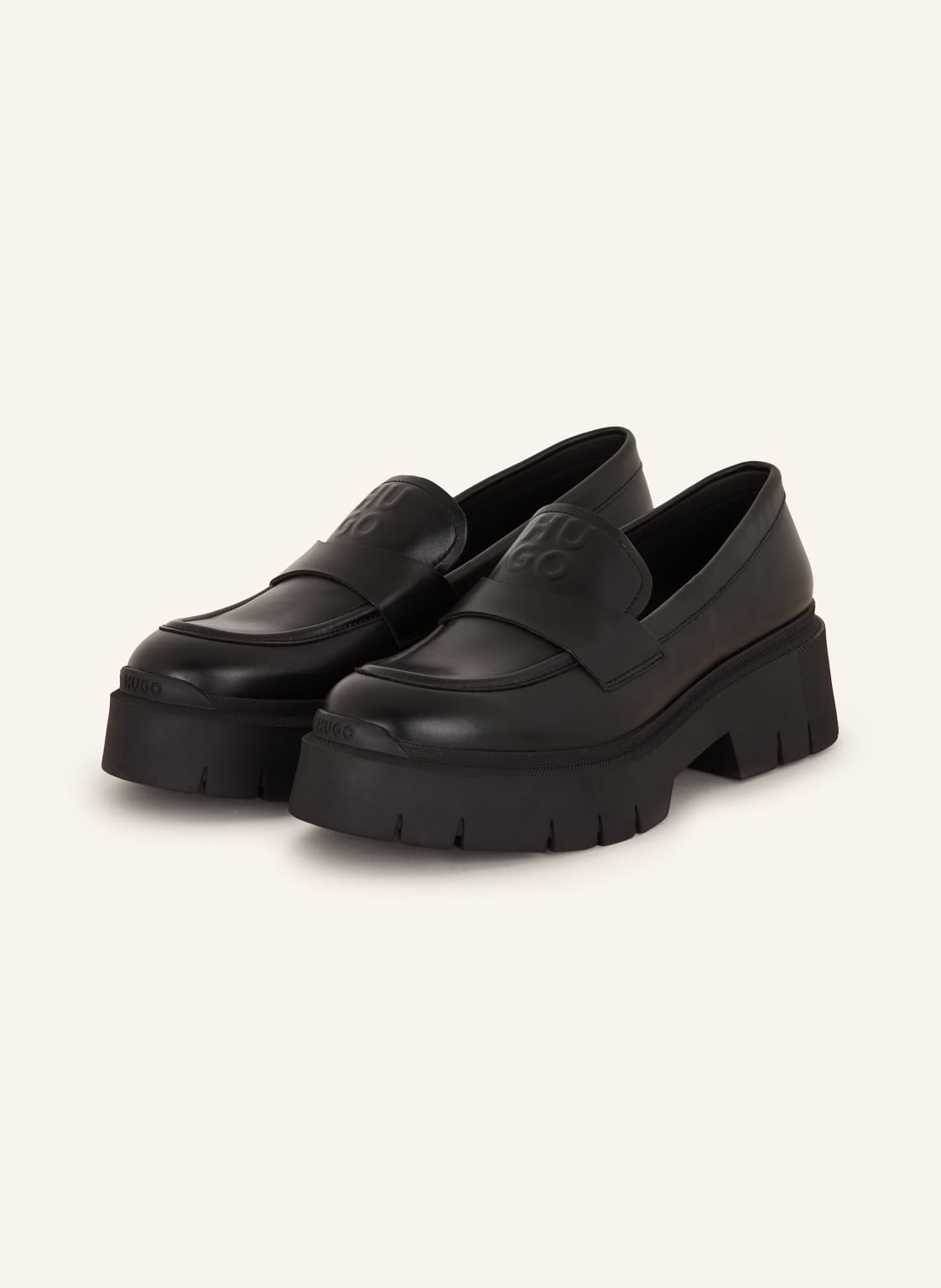 Hugo Plateau-Loafer Kris schwarz von HUGO