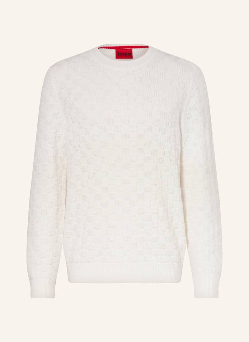 Hugo Pullover Selio weiss von HUGO