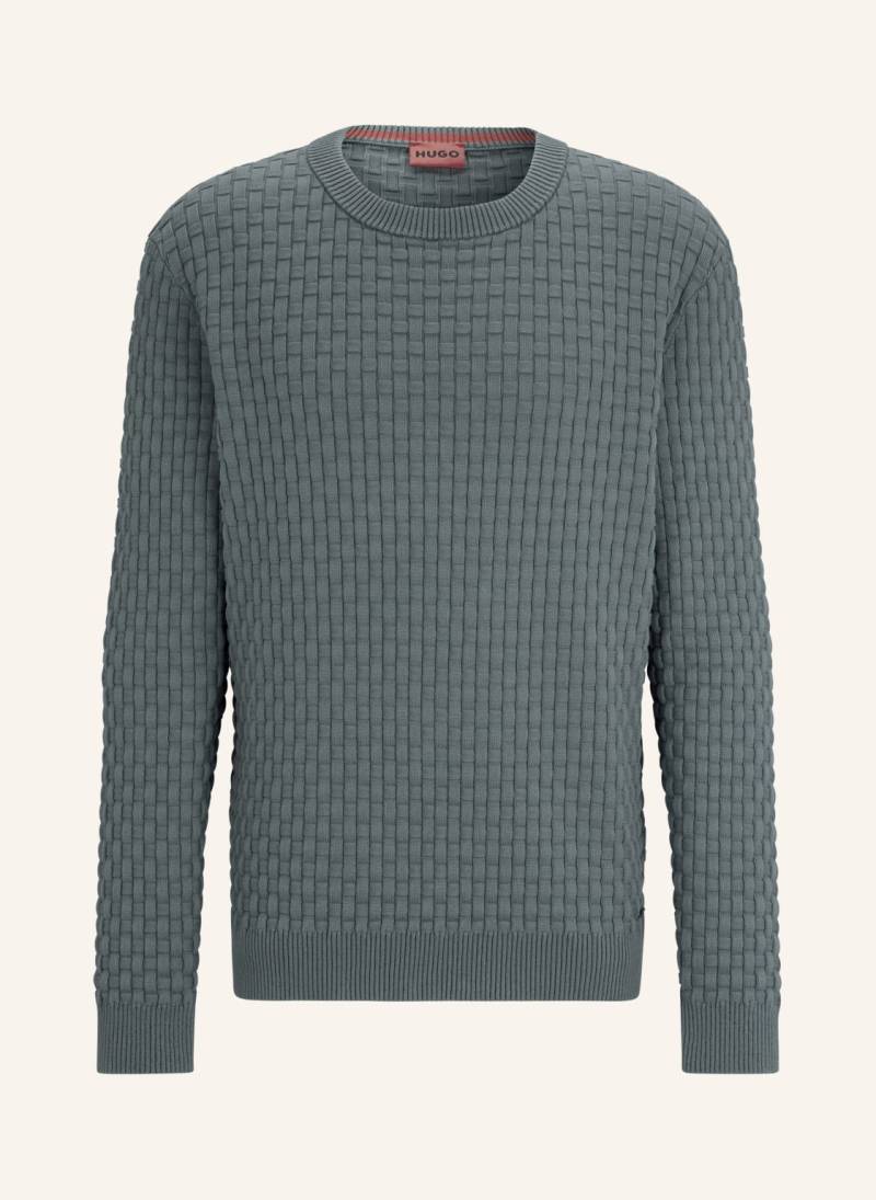 Hugo Pullover Stubon gruen von HUGO