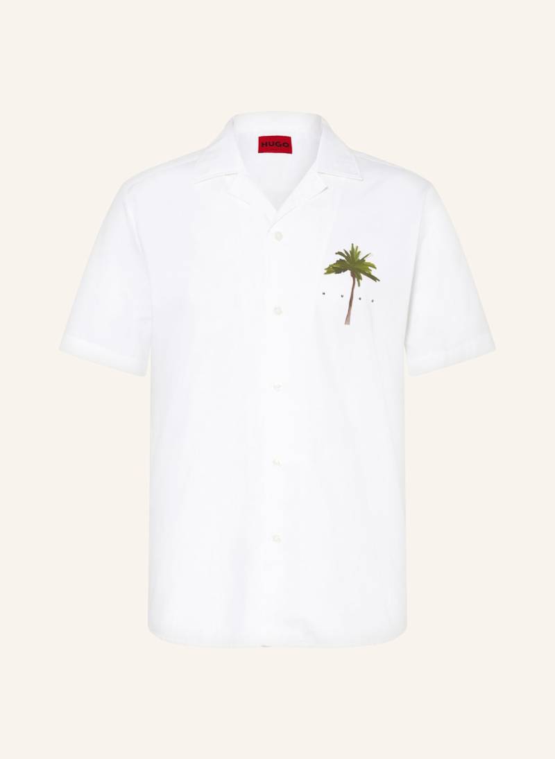 Hugo Resorthemd Ellino Straight Fit weiss von HUGO