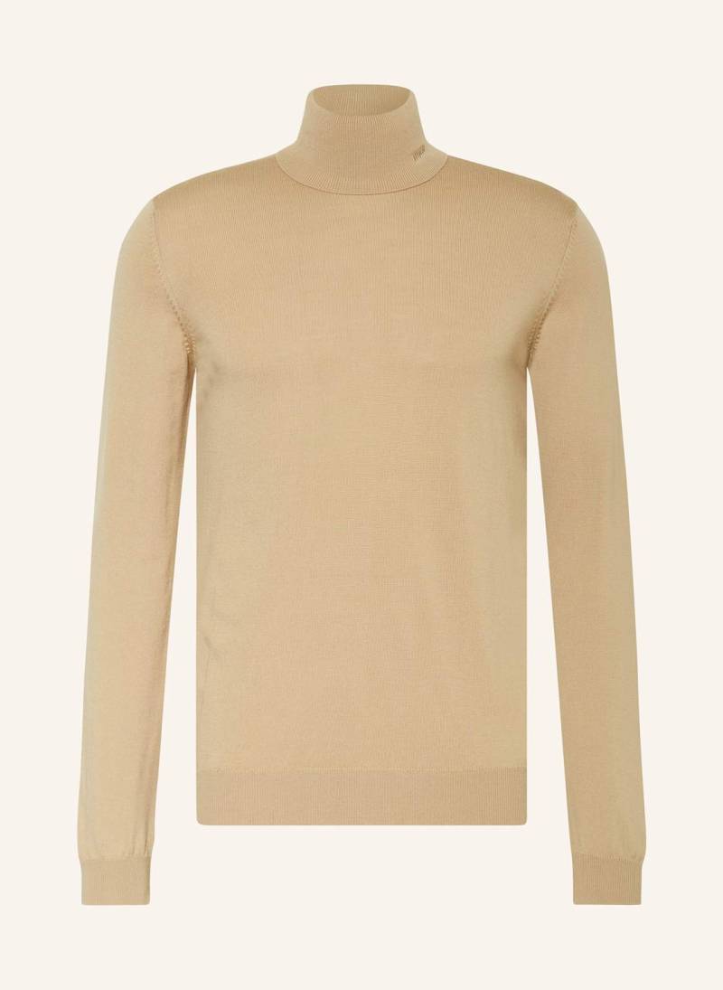 Hugo Rollkragenpullover San Thomas braun von HUGO