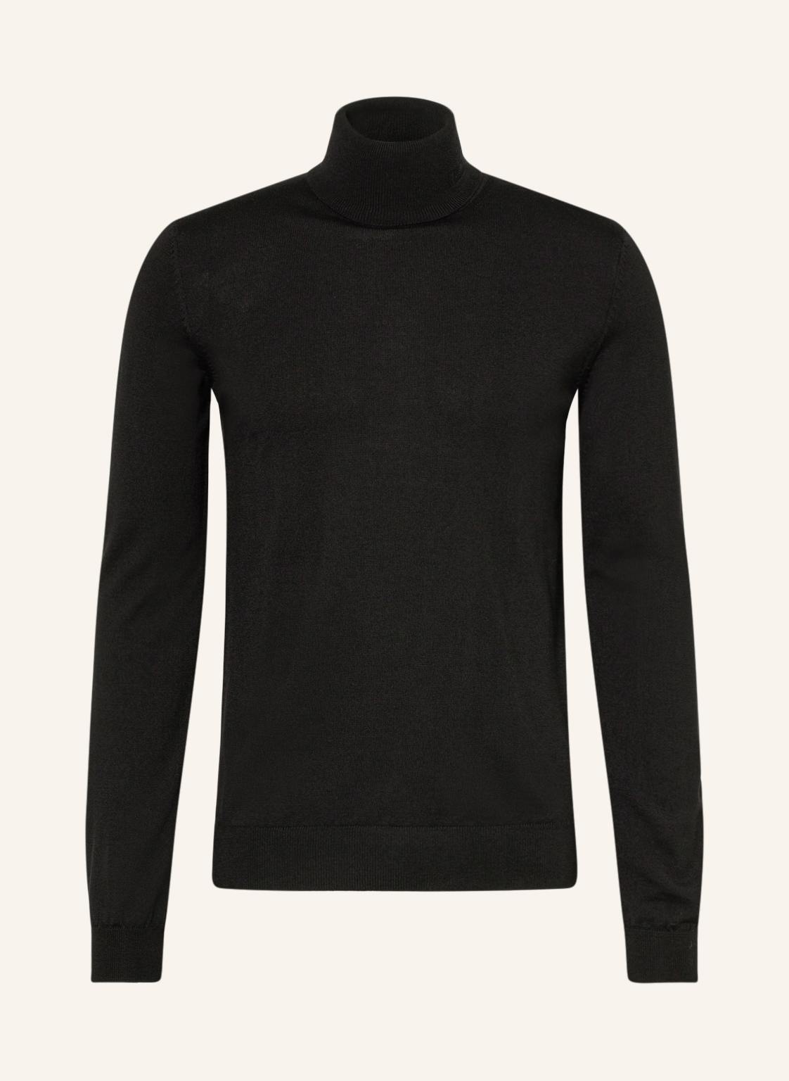 Hugo Rollkragenpullover San Thomas schwarz von HUGO