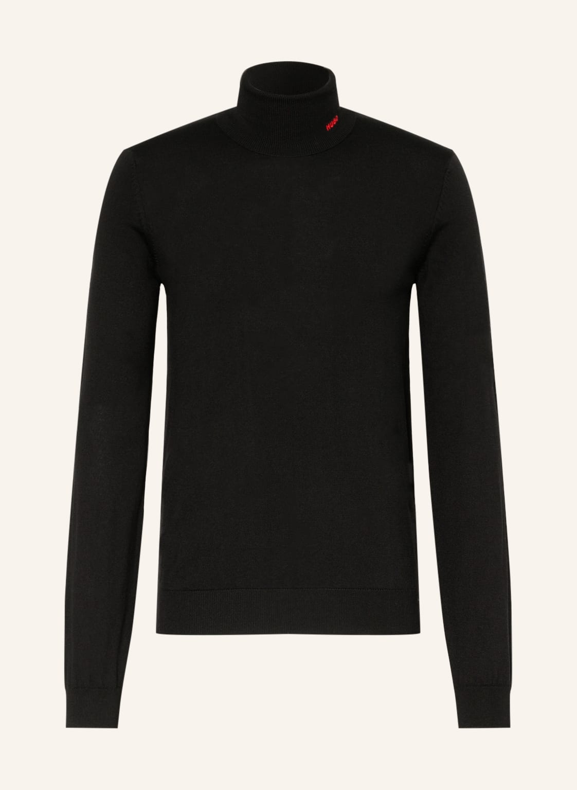 Hugo Rollkragenpullover San Thomas schwarz von HUGO