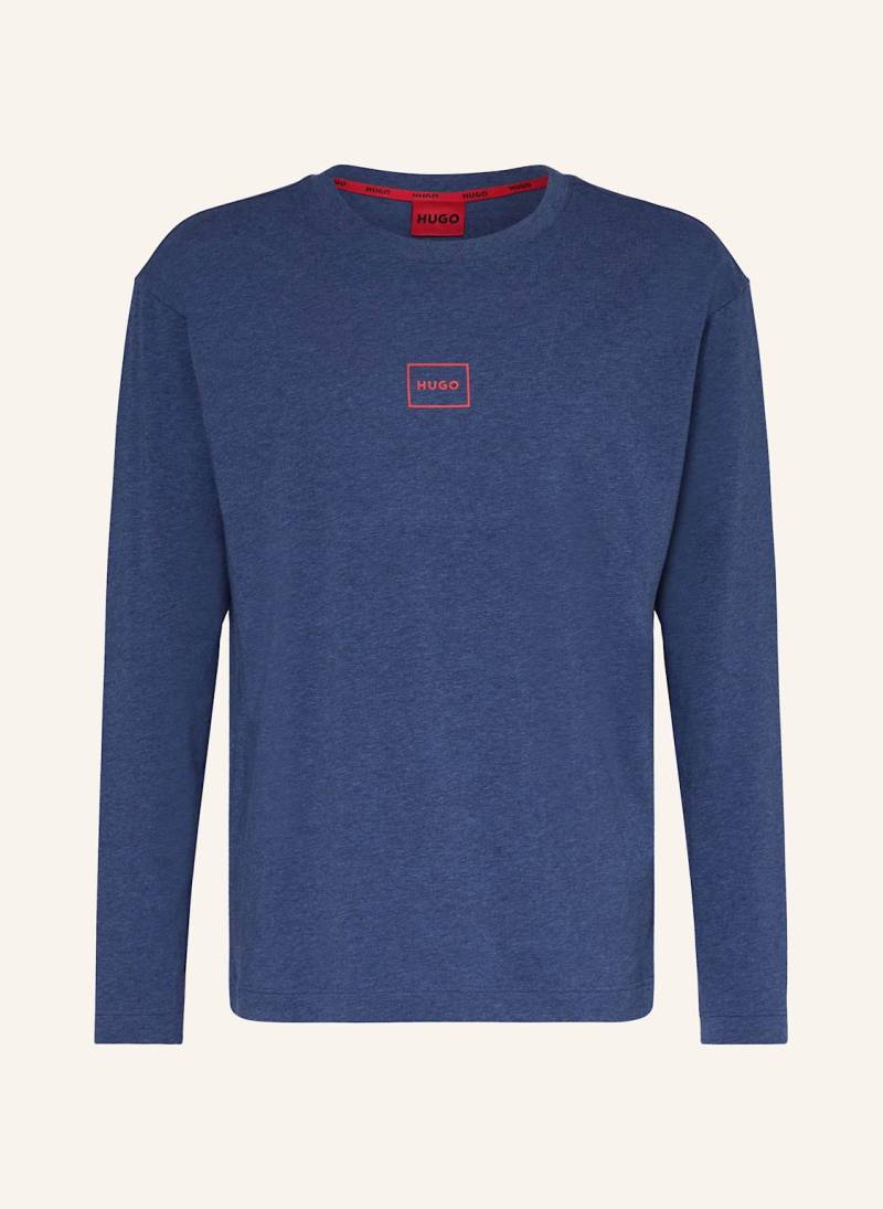 Hugo Schlafshirt Laze blau von HUGO