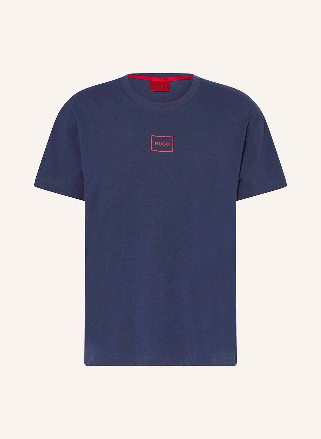 Hugo Schlafshirt Laze blau von HUGO