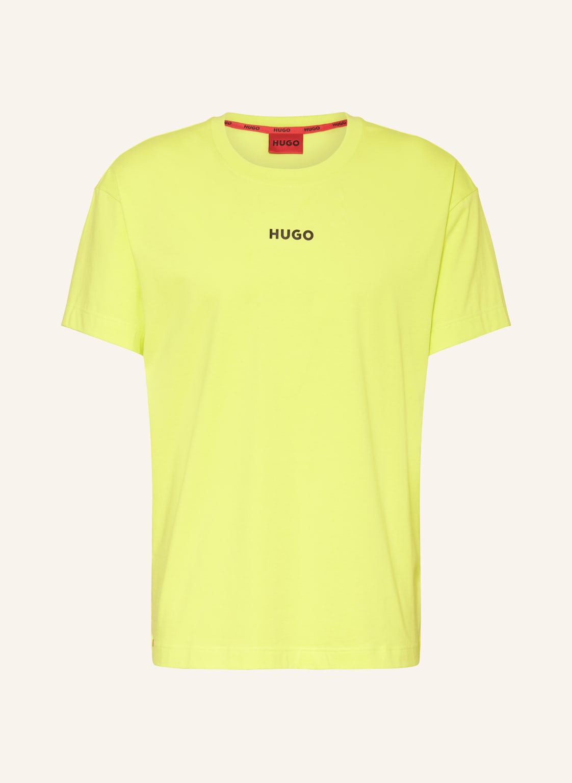 Hugo Schlafshirt Linked gelb von HUGO