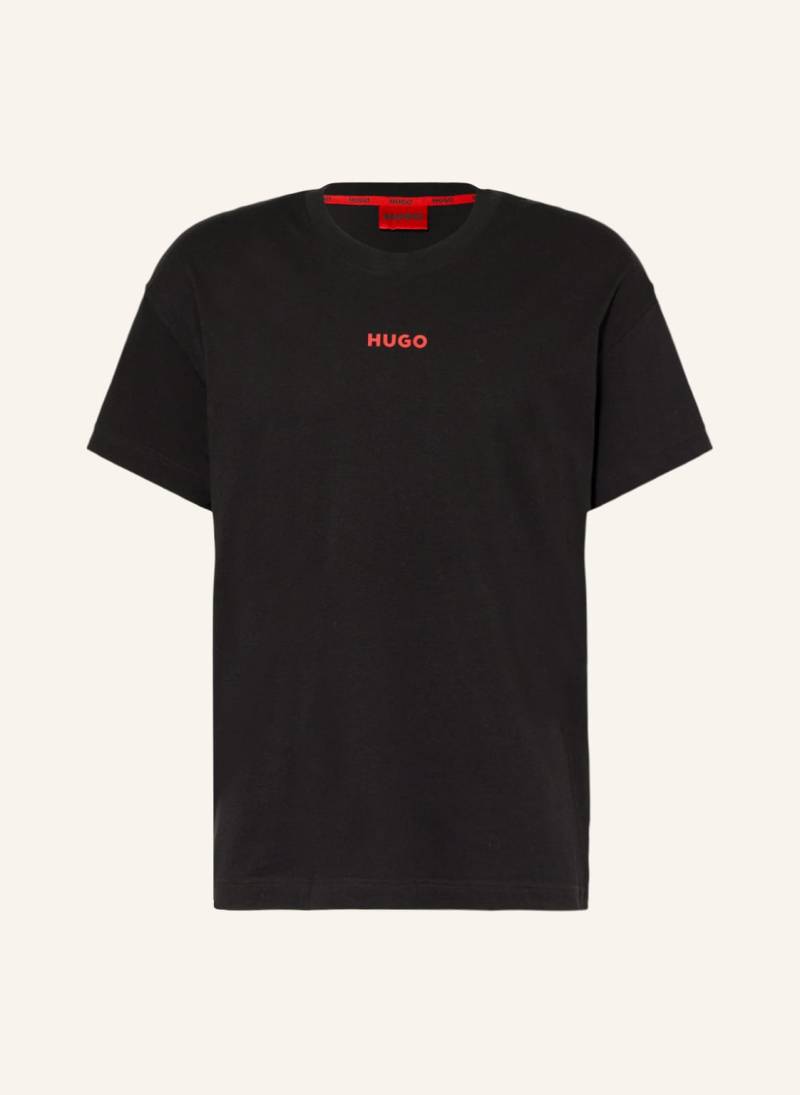 Hugo Schlafshirt Linked schwarz von HUGO