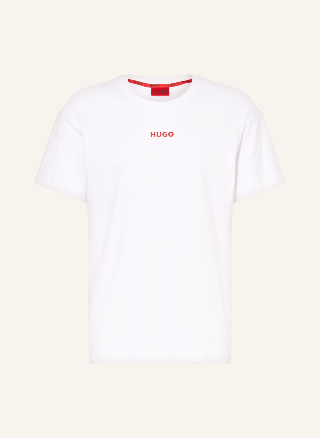 Hugo Schlafshirt Linked weiss von HUGO