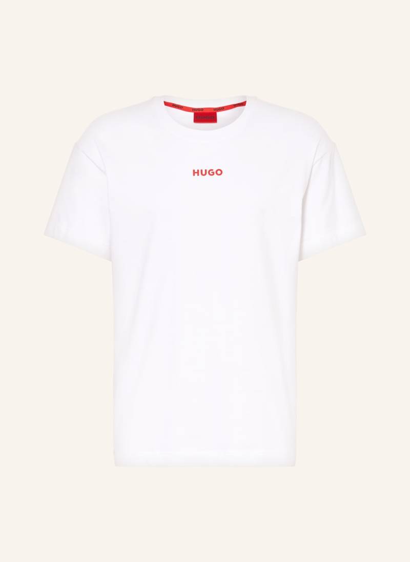 Hugo Schlafshirt Linked weiss von HUGO