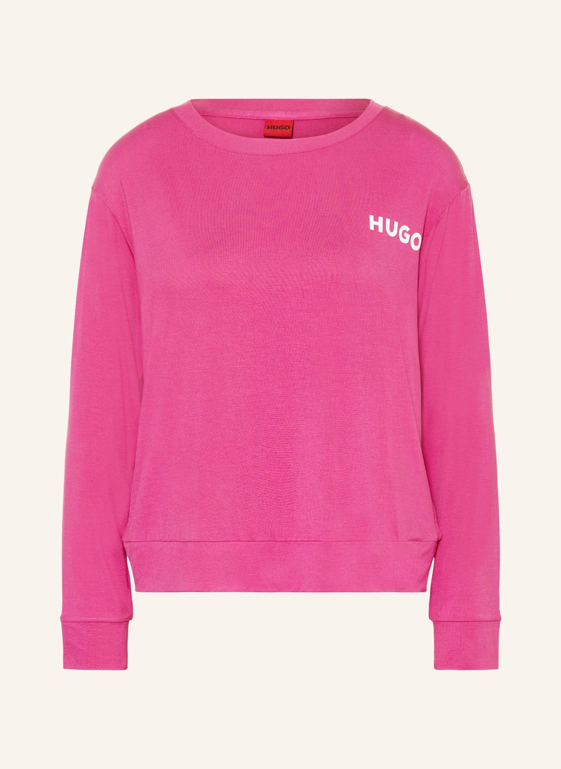 Hugo Schlafshirt Unite pink von HUGO